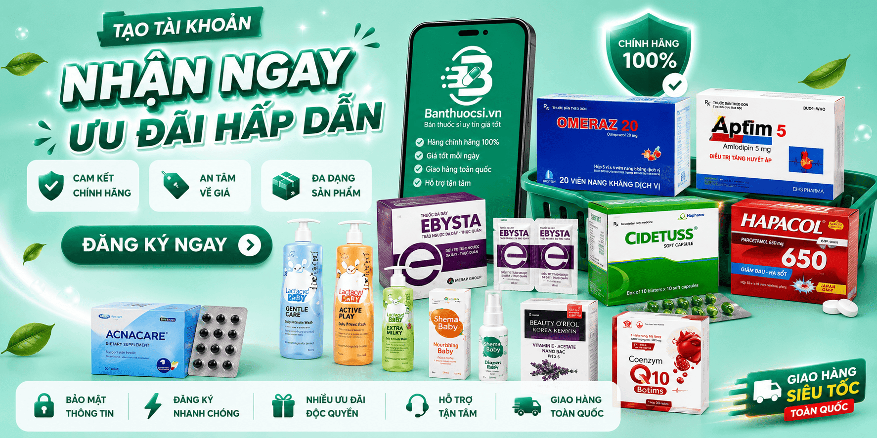 Tạo tài khoản nhận ngay ưu đãi hấp dẫn