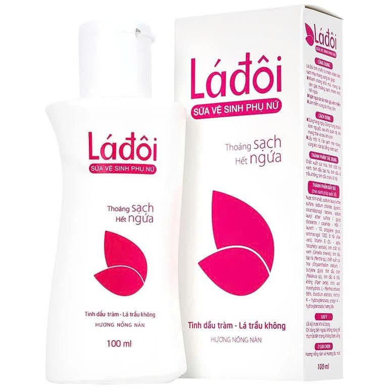 Sữa vệ sinh phụ nữ Shema Lá đôi màu hồng chai 100ml