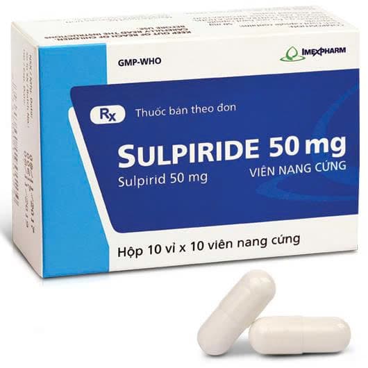 Sulpiride 50mg imexpharm (Hộp 100v)