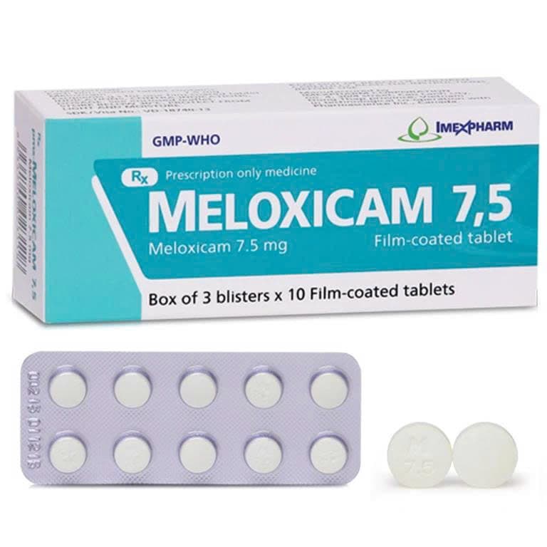 Meloxicam 7.5mg imexpharm (hộp/30viên nén)