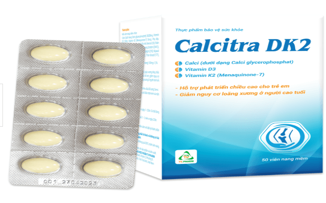 Bổ xương calcitra Dk2 TV.Pharm (H/50v)