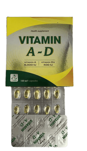 Vitamin A-D TV.Pharm (hộp/100 viên nang)