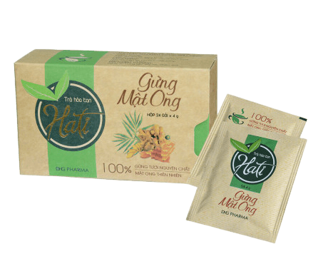 Trà hati gừng mật ong DHG (H/24gói/4g)