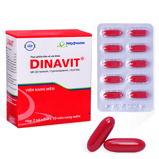 Viên uống bổ máu dinavit Imexpharm (H/100 viên nang)