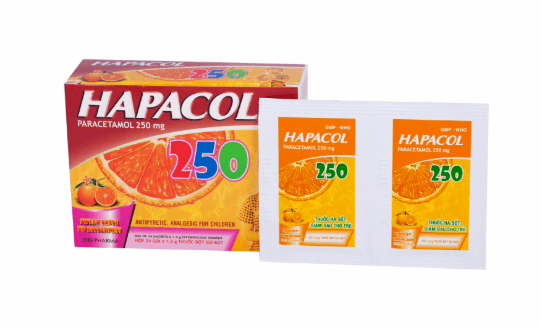 Hapacol 250mg DHG (H/24 gói/1.5gr)