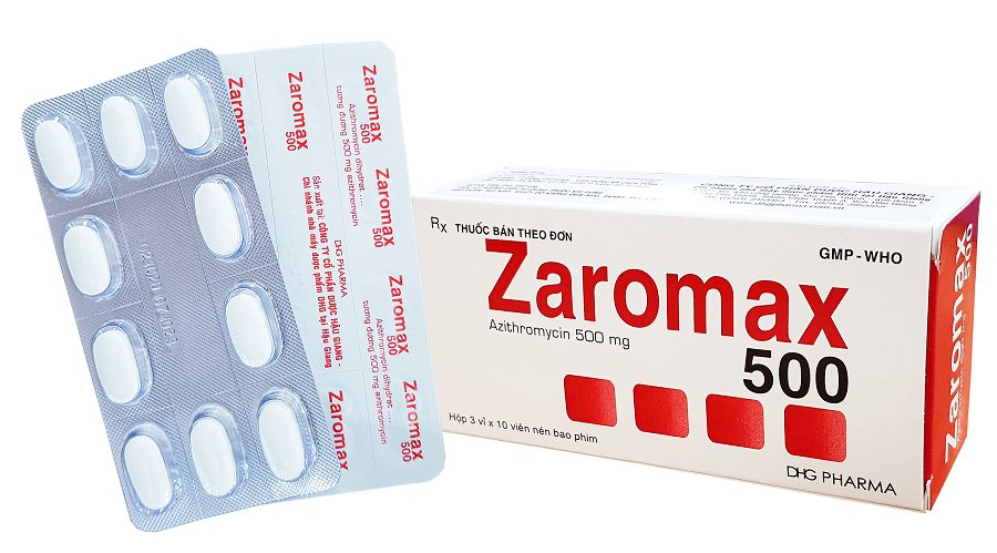 Zaromax azithromycin 500mg DHG (H/30V)