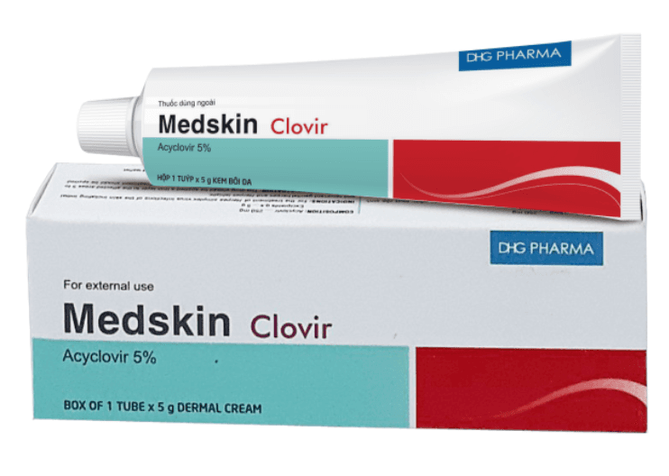Medskin clovir acyclovir 5% DHG (T/5gr)
