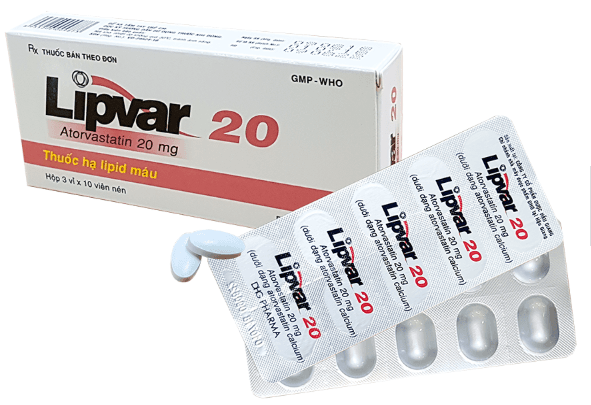 Lipvar 20 dhg (hộp/30 viên nén)