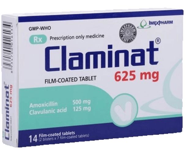 Claminat 625mg imexpharm (h/14v)