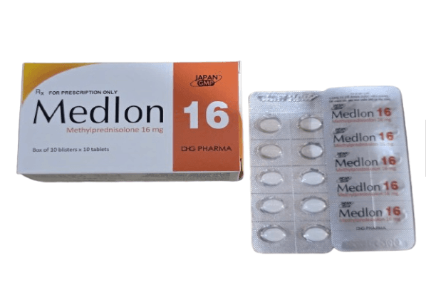 Medlon 16 Methyprednisolone 16mg DHG (H/100v)