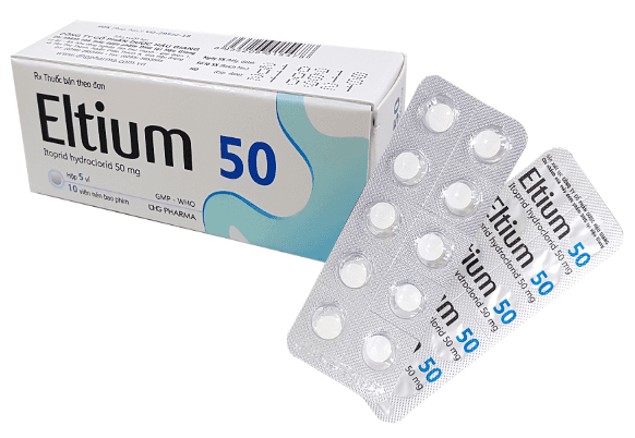 Eltinum 50mg dhg pharma (hộp/50 viên nén)