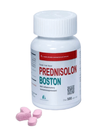 Prednisolon 5mg boston (c/500v nén) (mùi dâu)