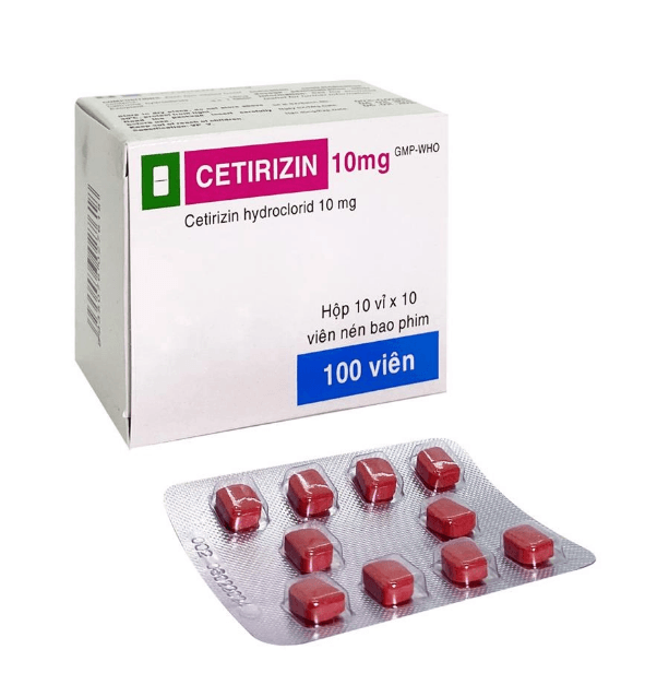 Cetirizin 10mg V/10 ,H/100