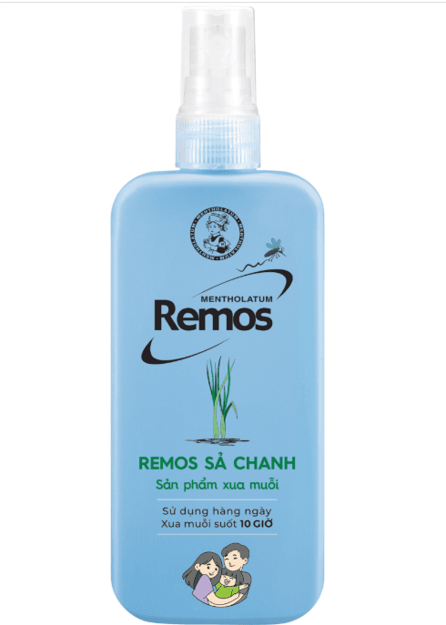 Sản phẩm xua muỗi Remos Sả Chanh 150ML