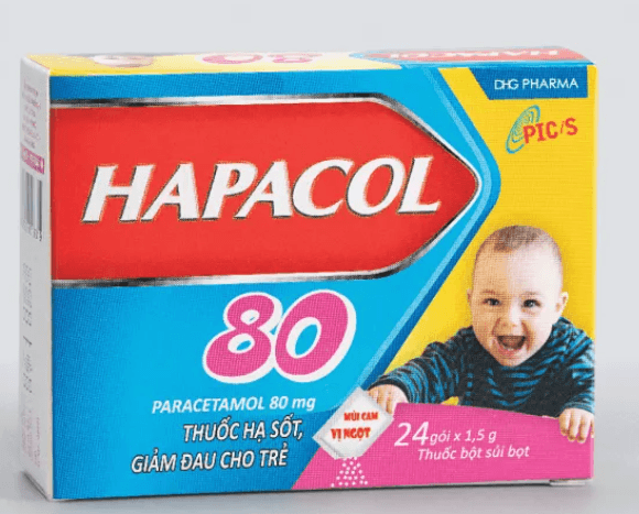 Hapacol 80 Paracetamol 80mg DHG (H/24g/1gr)