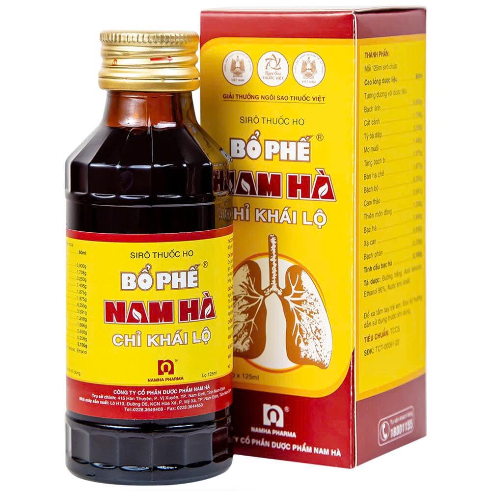 Siro Thuốc ho Bổ phế Nam Hà chỉ khái lộ