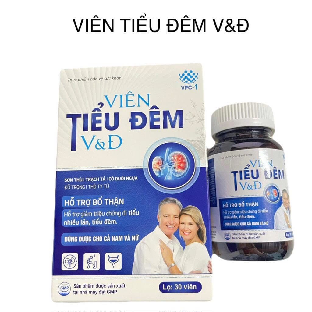 Viên tiểu đêm V&Đ ( Hộp 30 viên)