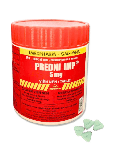 PREDNI IMP 5 mg VNE (TAM GIAC-XANH) C500
