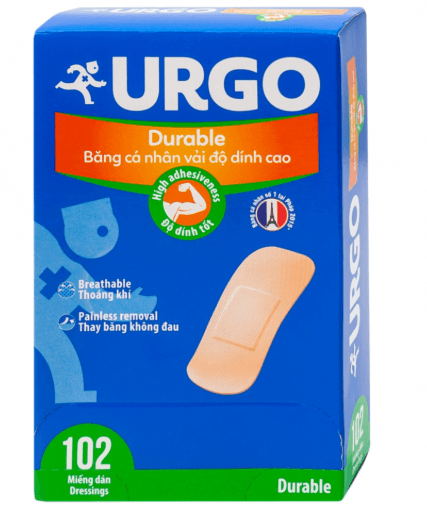 Băng cá nhân vải (Urgo Durable 102's)