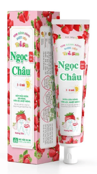 KĐR DL Ngọc Châu trẻ em cho trẻ từ 2 đến 6 tuổi hương dâu 50 g