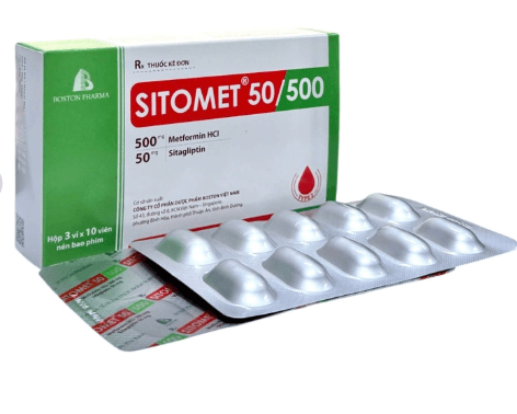 Sitomet 50/500 (Hộp 3 vỉ x 10 viên)