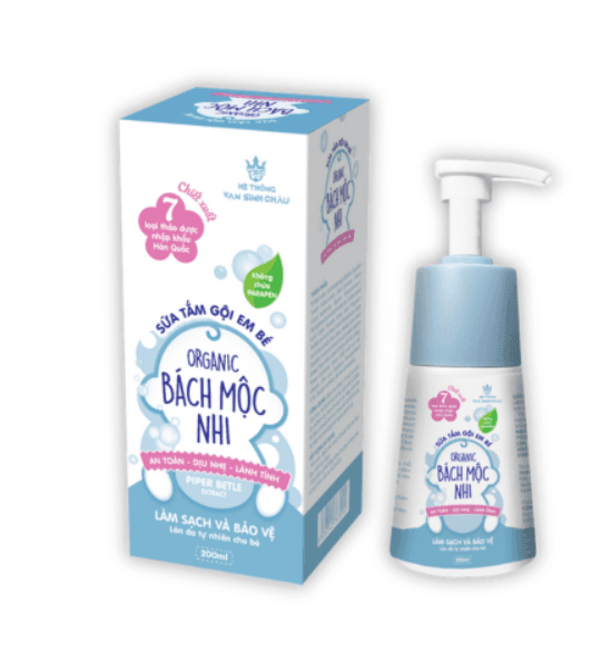 Sữa tắm gội Em Bé Organic Bách Mộc Nhi 200ml
