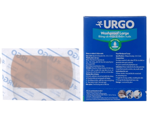 Băng cá nhân ít thấm nước (Urgo Washproof Large)