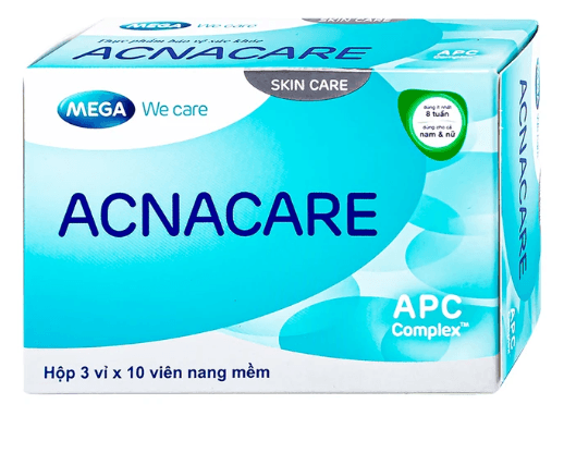 Viên hỗ trợ làm đẹp da Acnacare Mega (3 vỉ x 10 viên)