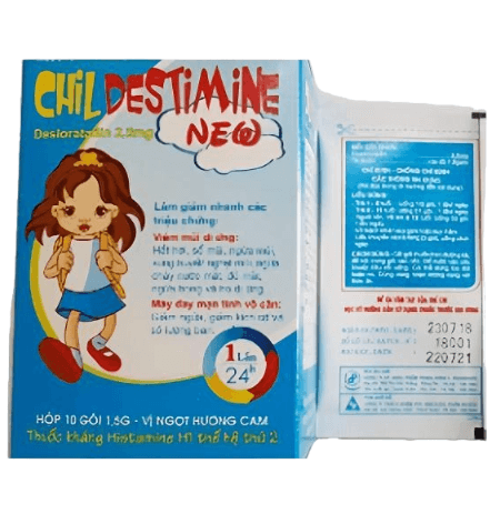 Childestimin-new desloratadine 2.5mg pharbaco (h/10g/1.5g)