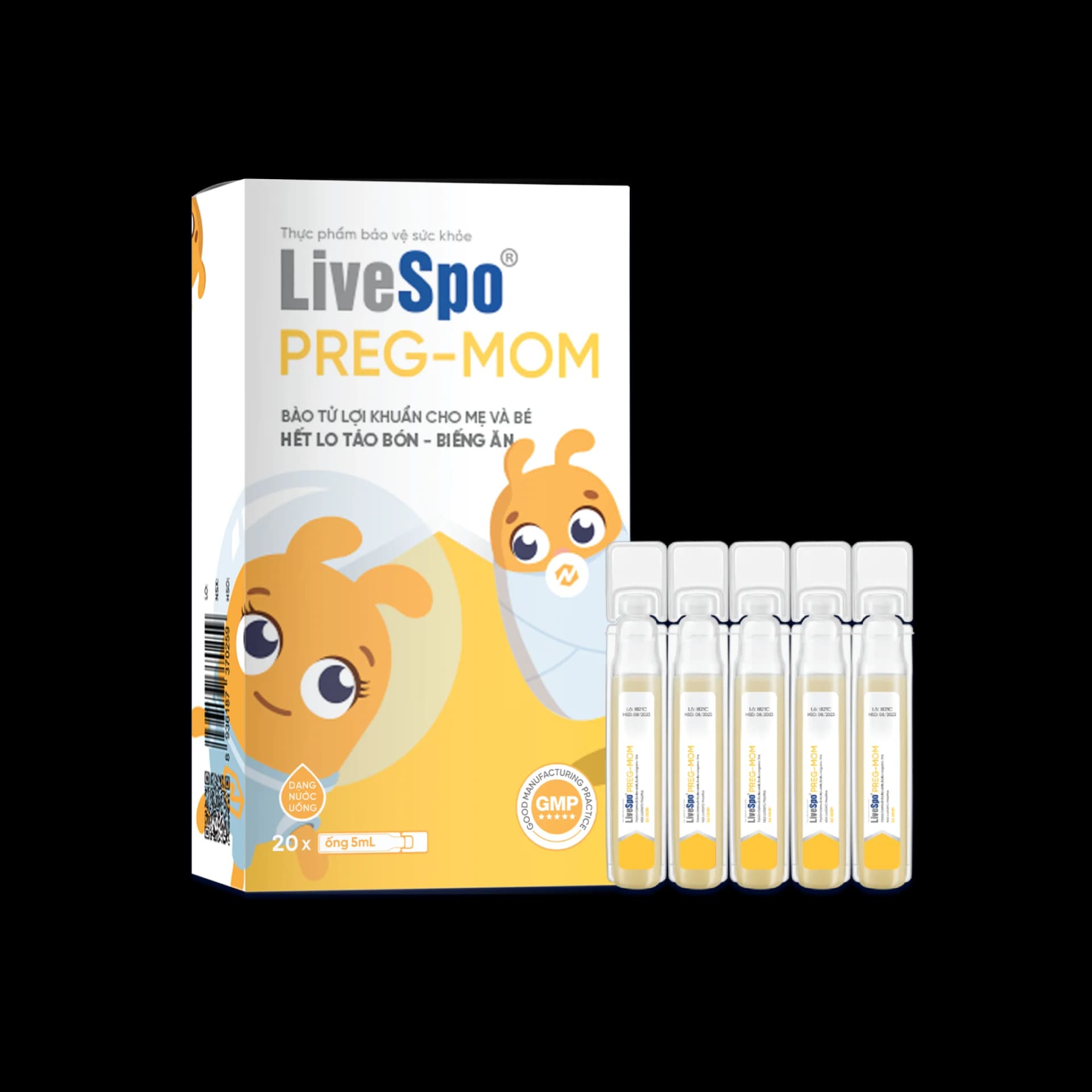 TPBVSK LiveSpo PREG-MOM - Hỗ Trợ Giảm Táo Bón, Biếng Ăn