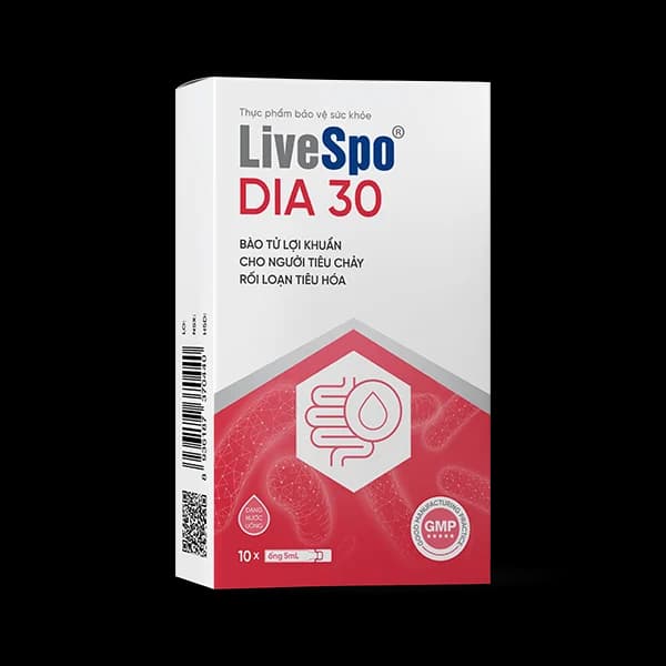 TPBVSK LiveSpo DIA 30 - Bào tử lợi khuẩn cho người tiêu chảy, rối loạn tiêu hóa