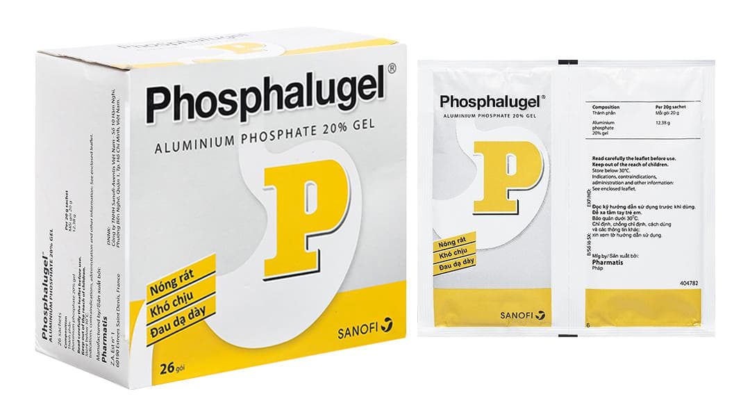 Phosphalugel sanofi (hộp/26gói/20gram)