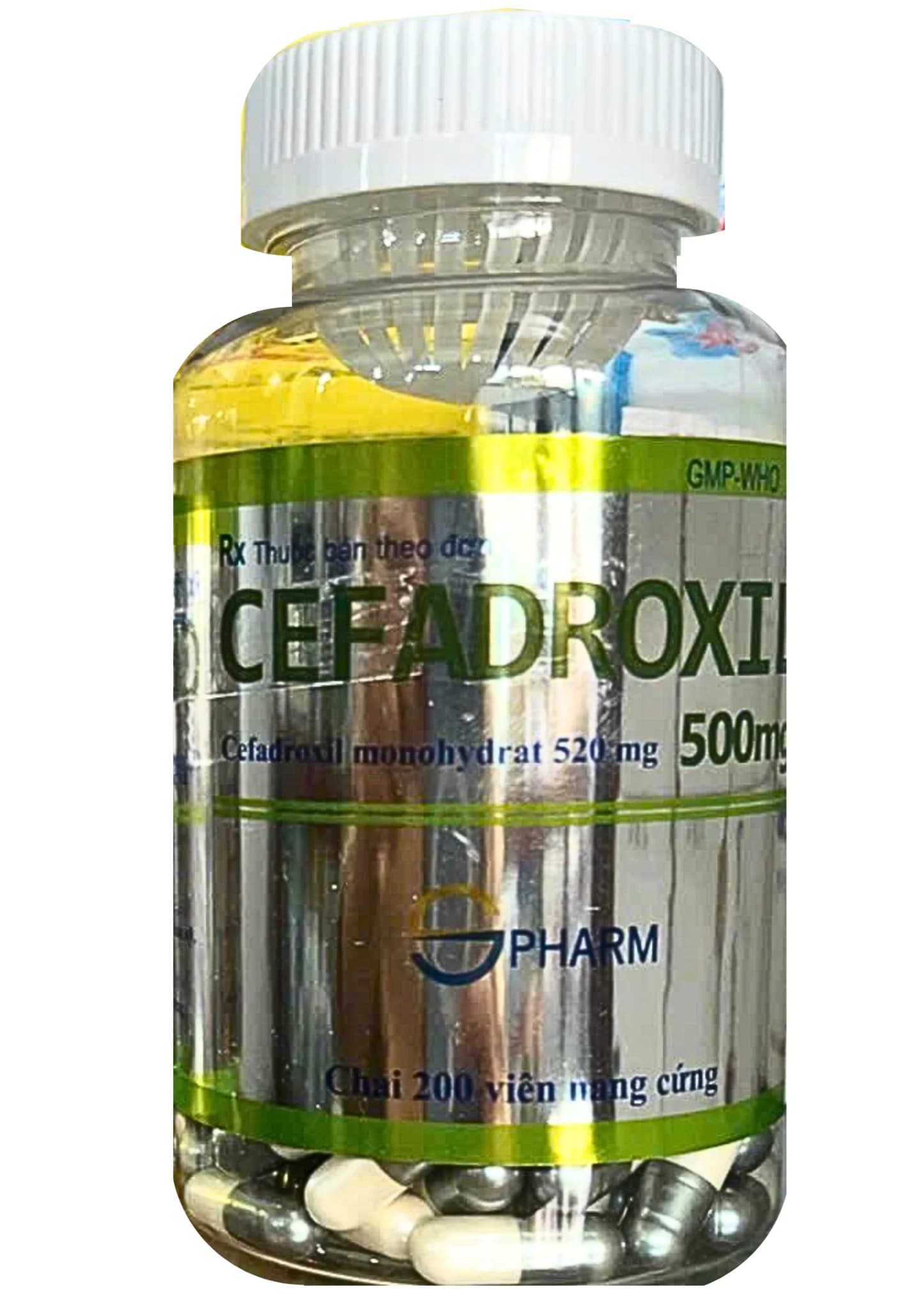 Cefadroxil 500mg chai s.pharm (c/200v)