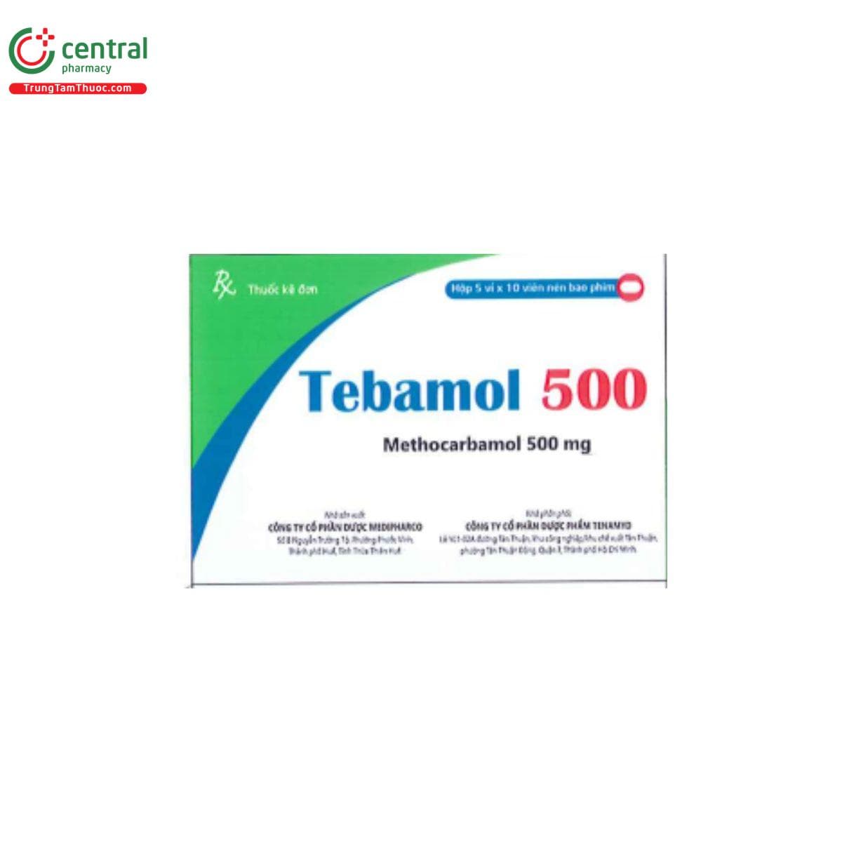 Tebamol 500 Medipharco (h/100v)