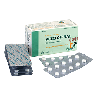 Aceclofenac 100mg khapharco (h/100v)