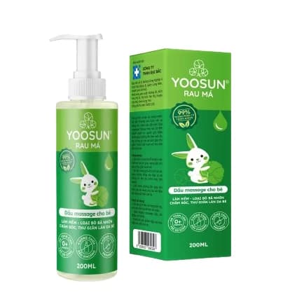 Dầu massage cho bé Yoosun Rau má
