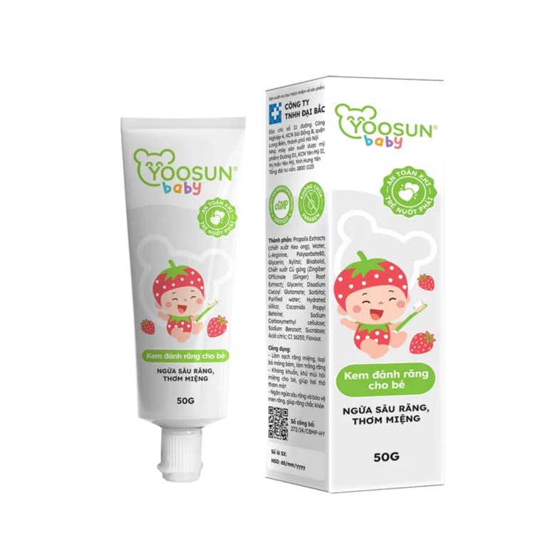 Kem đánh răng cho bé Yoosun Baby