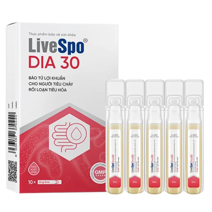 TPBVSK LiveSpo DIA 30 - Bào tử lợi khuẩn cho người tiêu chảy, rối loạn tiêu hóa