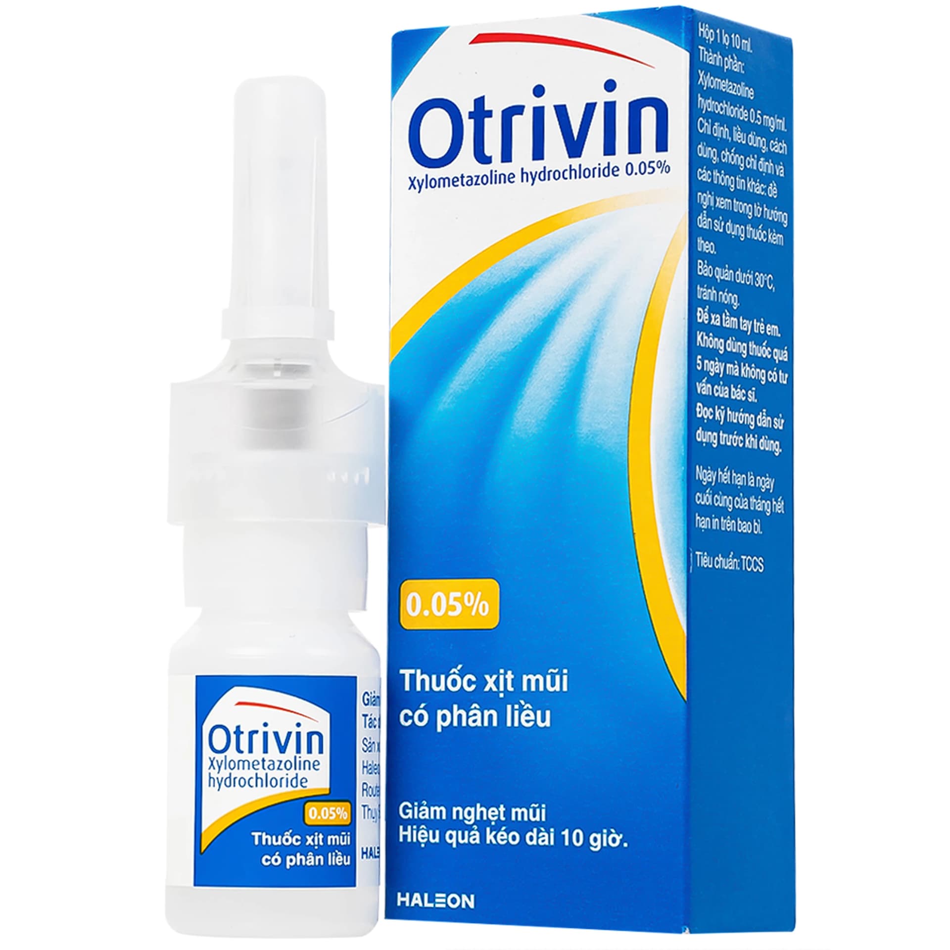Otrivin 0.05% (Thuốc xịt mũi có phân liều cho trẻ em)