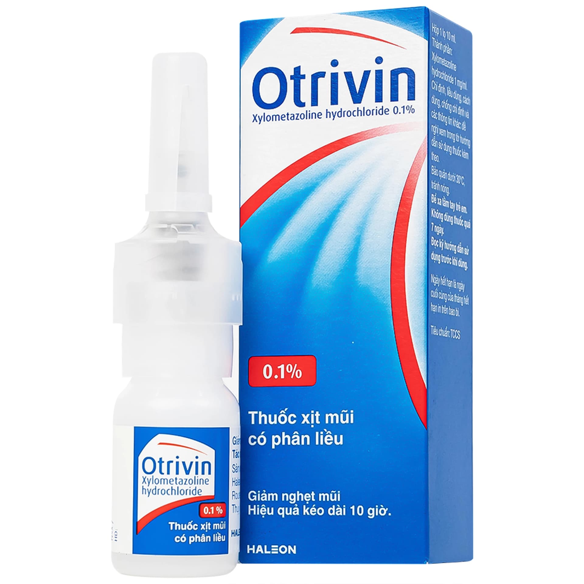 Otrivin 0.1% (Thuốc xịt mũi có phân liều)