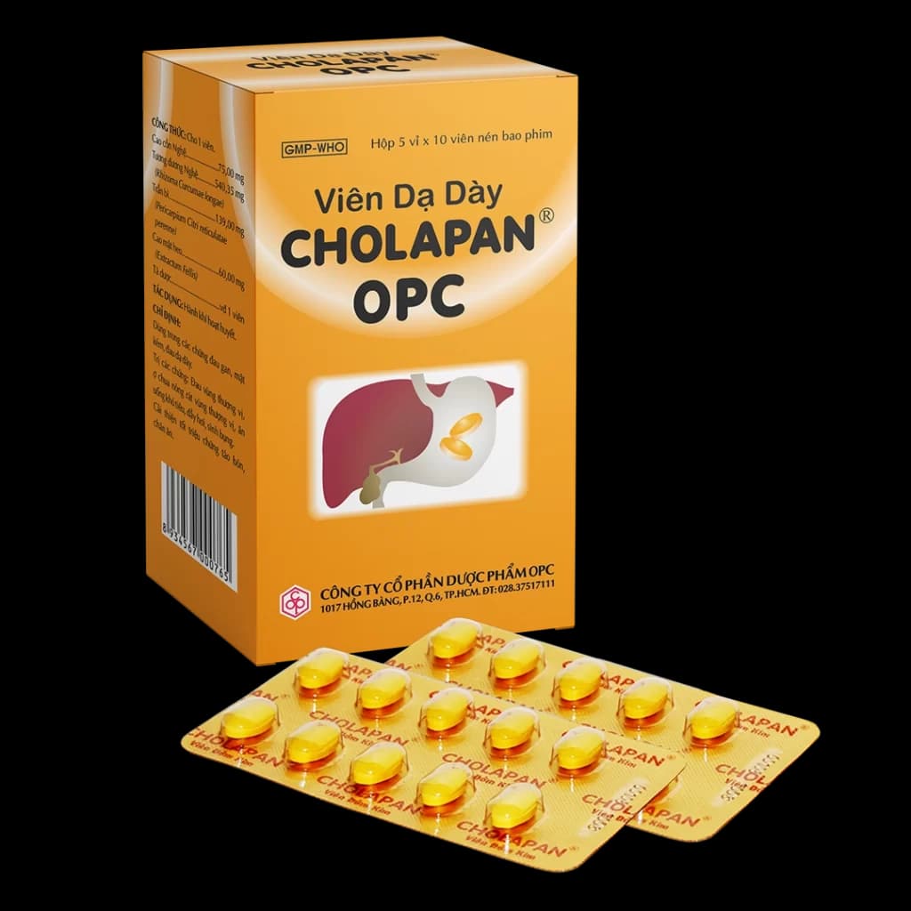 Viên dạ dày CHOLAPAN® OPC (Viên mật nghệ)